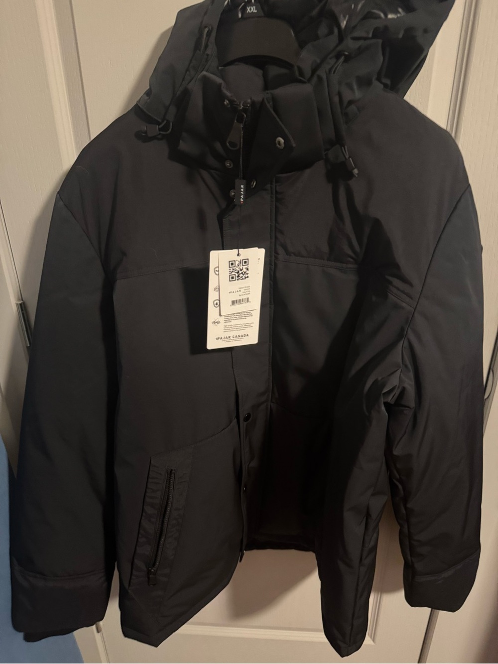 Pajar Men's Black Hooded Puffer Jacket